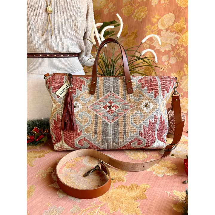 Atenti - Wholesale Tote Bag - Women's - USA Handcrafted Carryall Tote Bag, Blaze Buddy Bag1