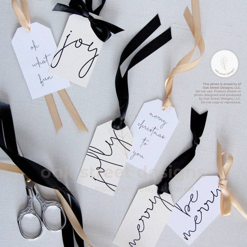 Oak Street Designs – wholesale Band – Förskurna band och snören för julklappsetiketter2