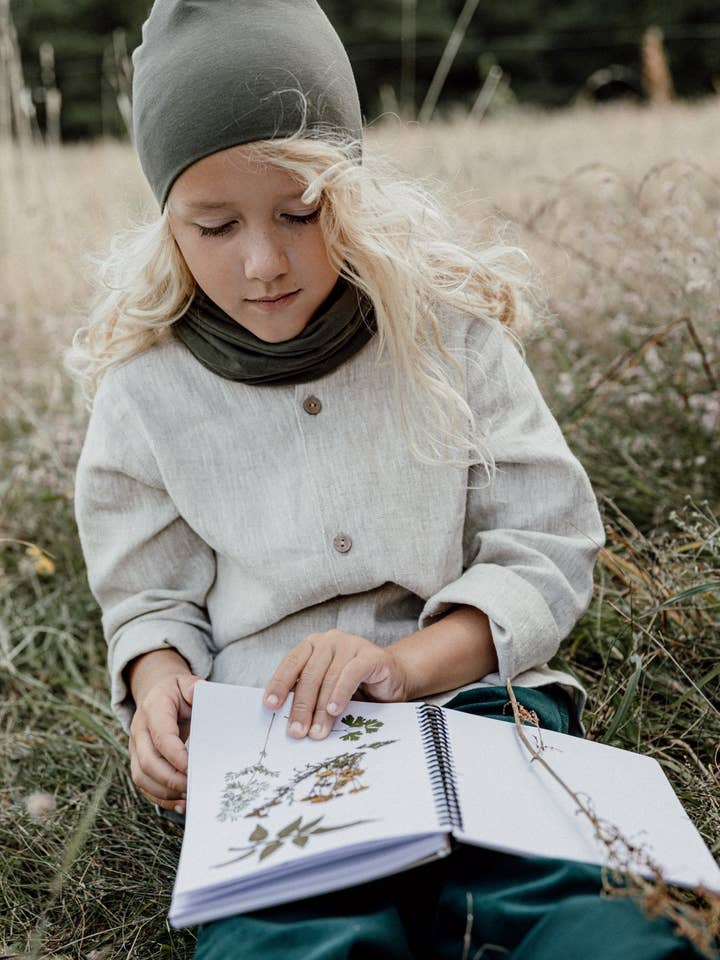 Biologisch kaki snood voor wholesale door Looks by Luks