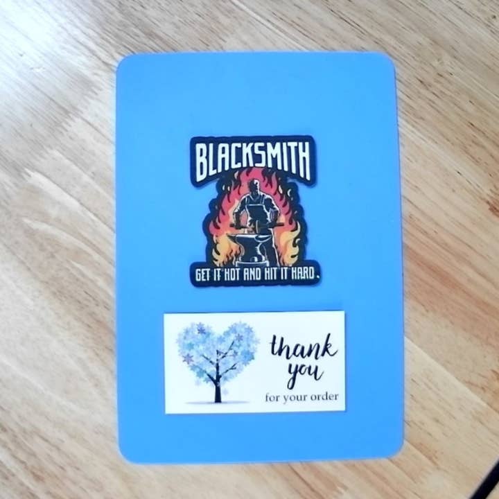 Dancing Dolphin Crafts - Wholesale Sticker - Metalworking Sticker – Blacksmith Pun for Makers4