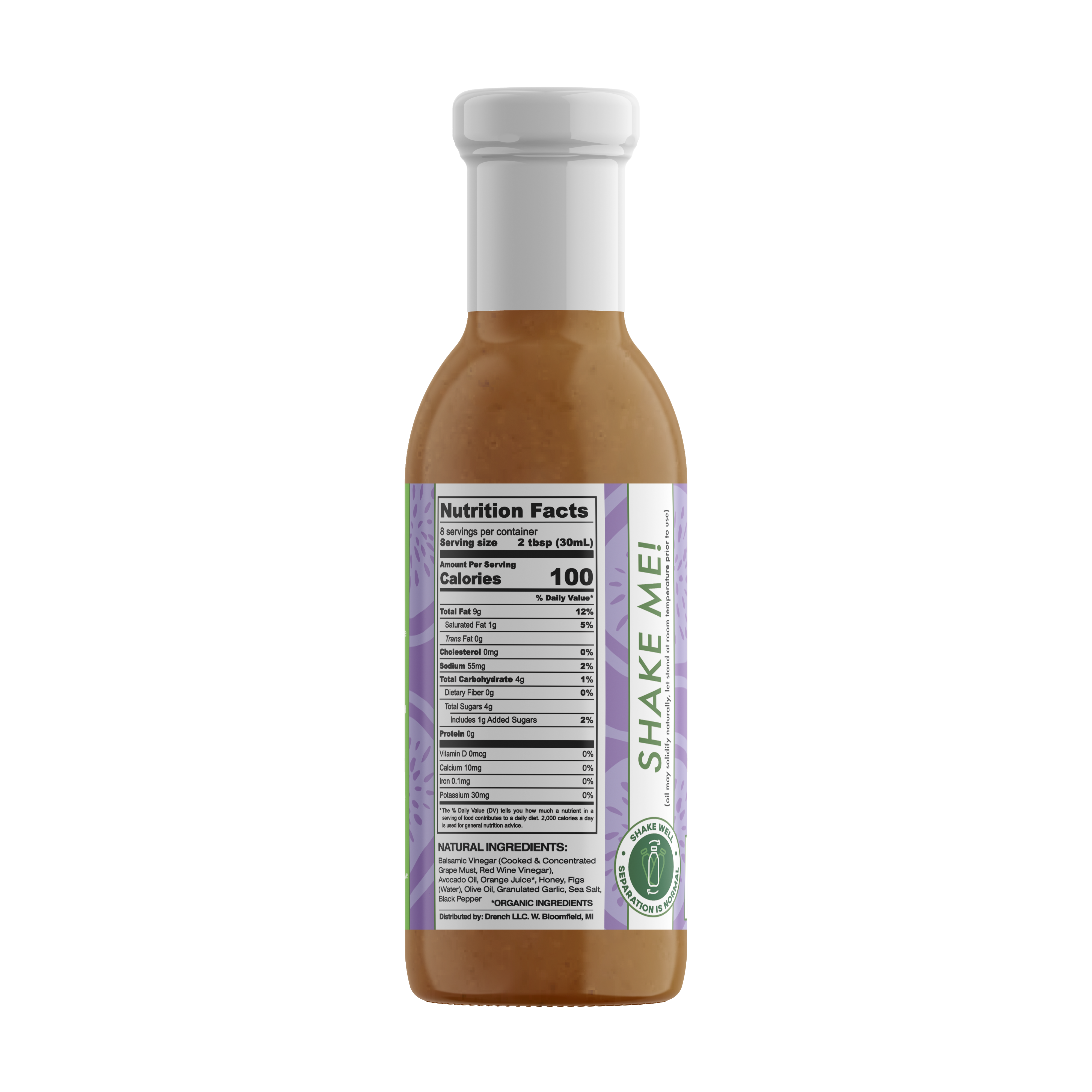 drench, llc - Wholesale Salad Dressing - Balsamic Fig Vinaigrette Dressing & Marinade 8 oz2