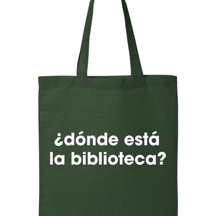 Où est la bibliothèque ? Totebag pour la vente par Que Rico T-Shirt Co.