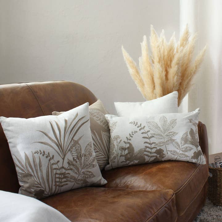 DECOSTARS - CmaDECO - Wholesale Cushion Set - Removable square cushion, 40x40cm, Ecru, Natura Collection1