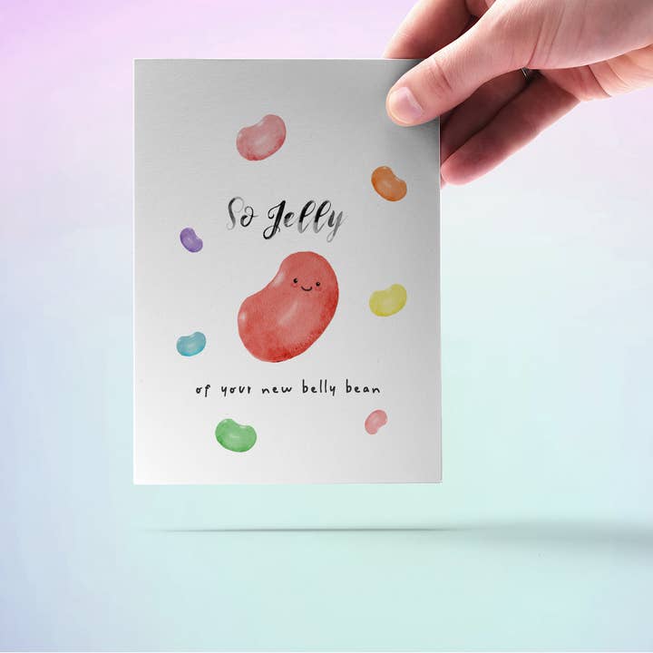 Liyana Studio - Wholesale Baby Card - Jelly Bean Pregnancy Congrats - New Baby Card