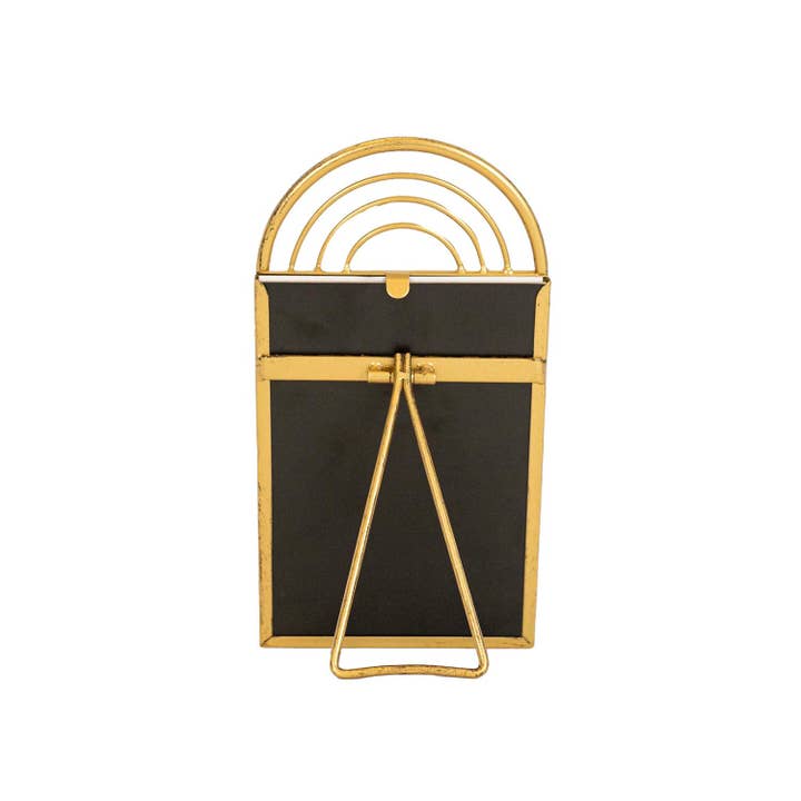 Foreside Home & Garden - Wholesale Picture Frame - Faye 5x7 Photo Brass Arched Picture Frame Metal4