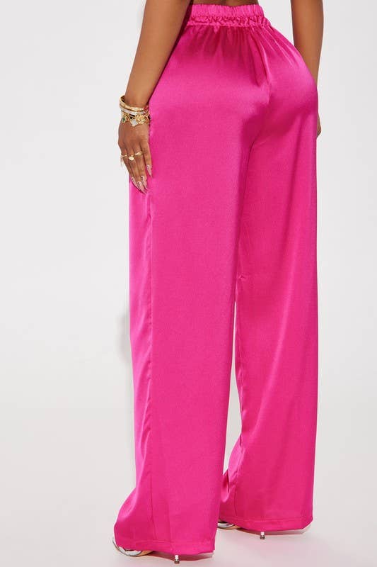 5besties inc - Wholesale Pants - Women's - Satin Wide Leg Pants6