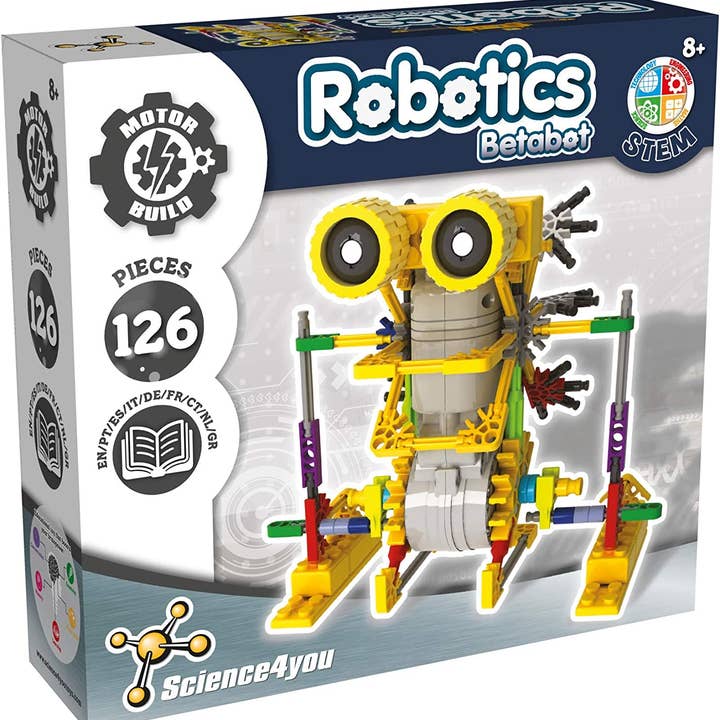 Science4you - Wholesale Building Set - Kids - Robot Betabot - STEM Toys for Kids (in 9 languages)