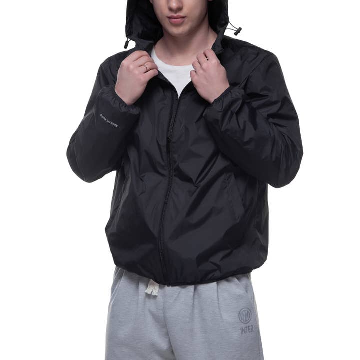 Rokka & Rolla, Inc - Wholesale Windbreaker - Men's - Men's Lightweight Packable Active Mesh Hooded Windbreaker