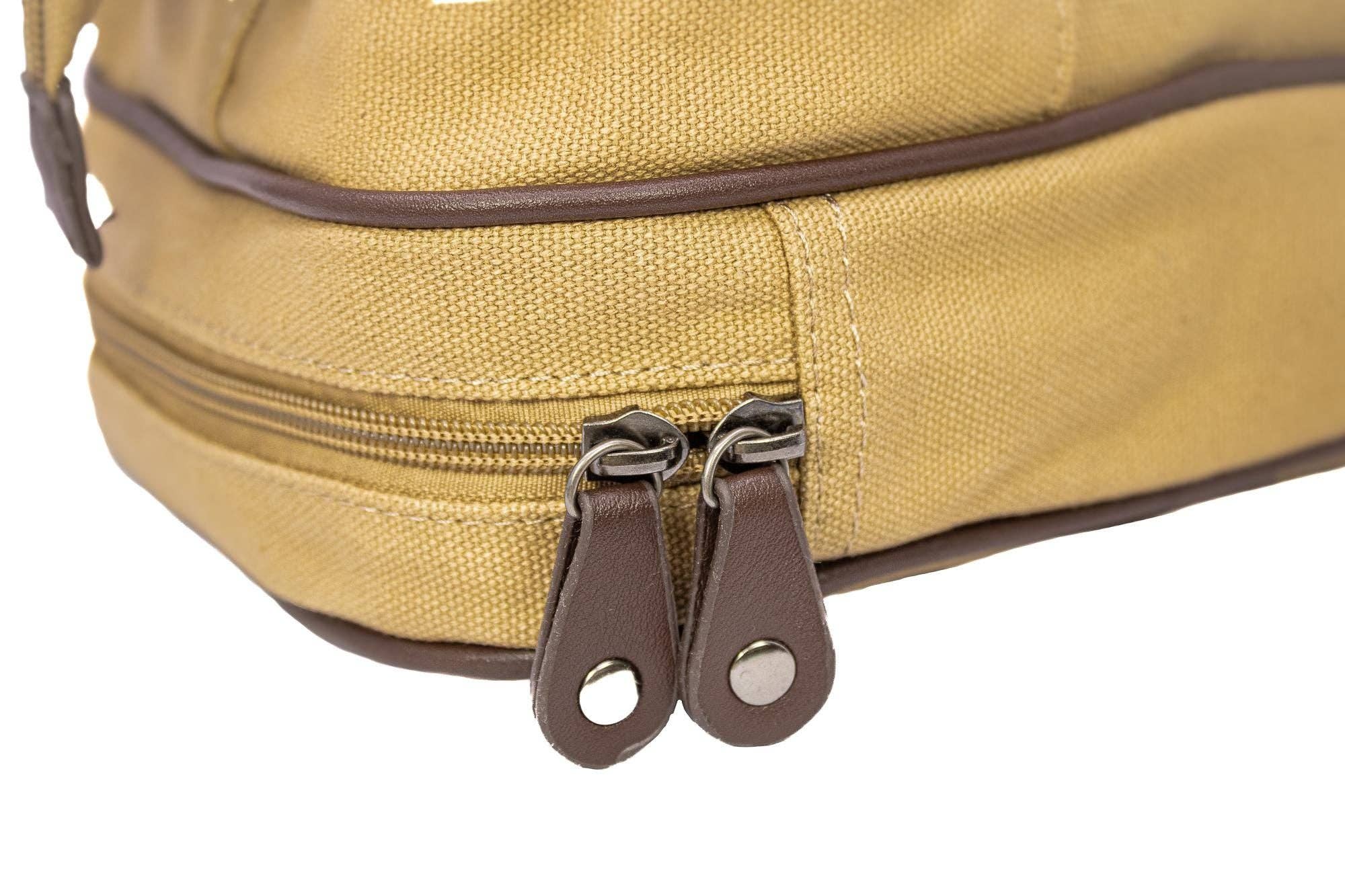 Khaki USC Gamecocks Men's Canvas Toiletry Bag. for wholesale on Faire4