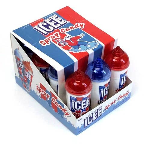 Sugar Bear Candy - Wholesale Hard Candy - Icee Spray Candy 12 ct.