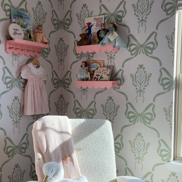 Lacey Wallpaper by The Beau Studio for wholesale by Loomwell Home Goods