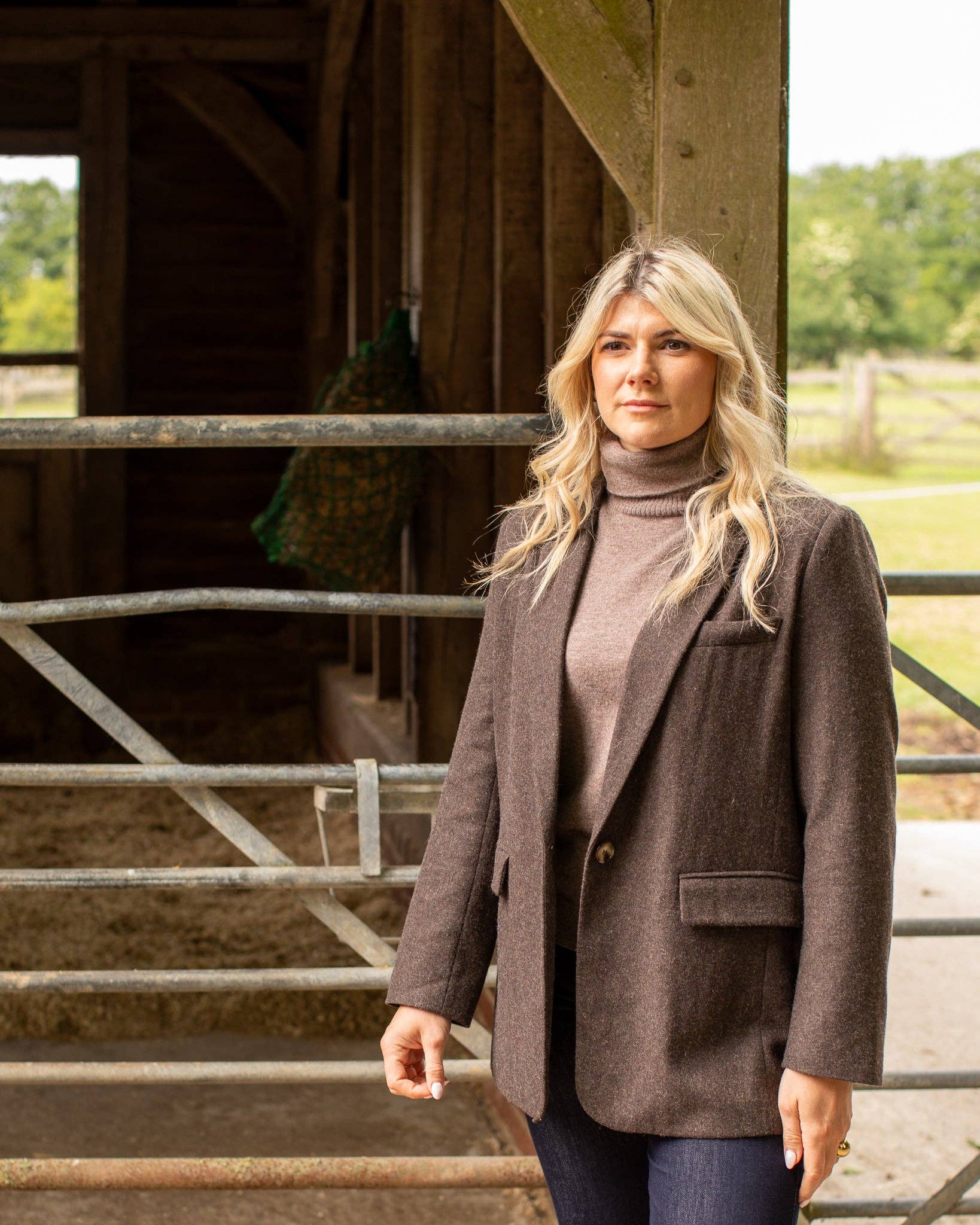 CHALK - Wholesale Knit Sweater - Women's - Martha Roll Neck Jumper | Dark Biscuit0