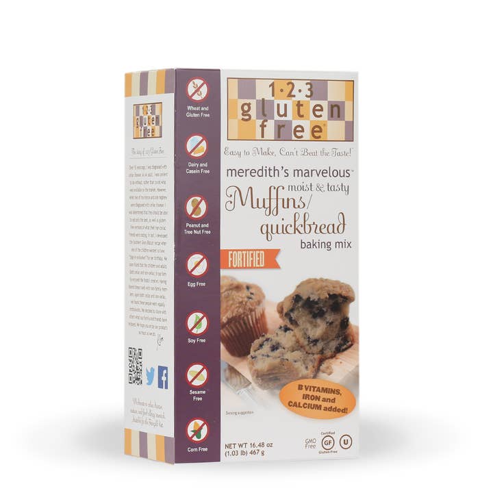 Meredith's Marvelous Muffin/ Quickbread Mix for wholesale by 123 Gluten Free