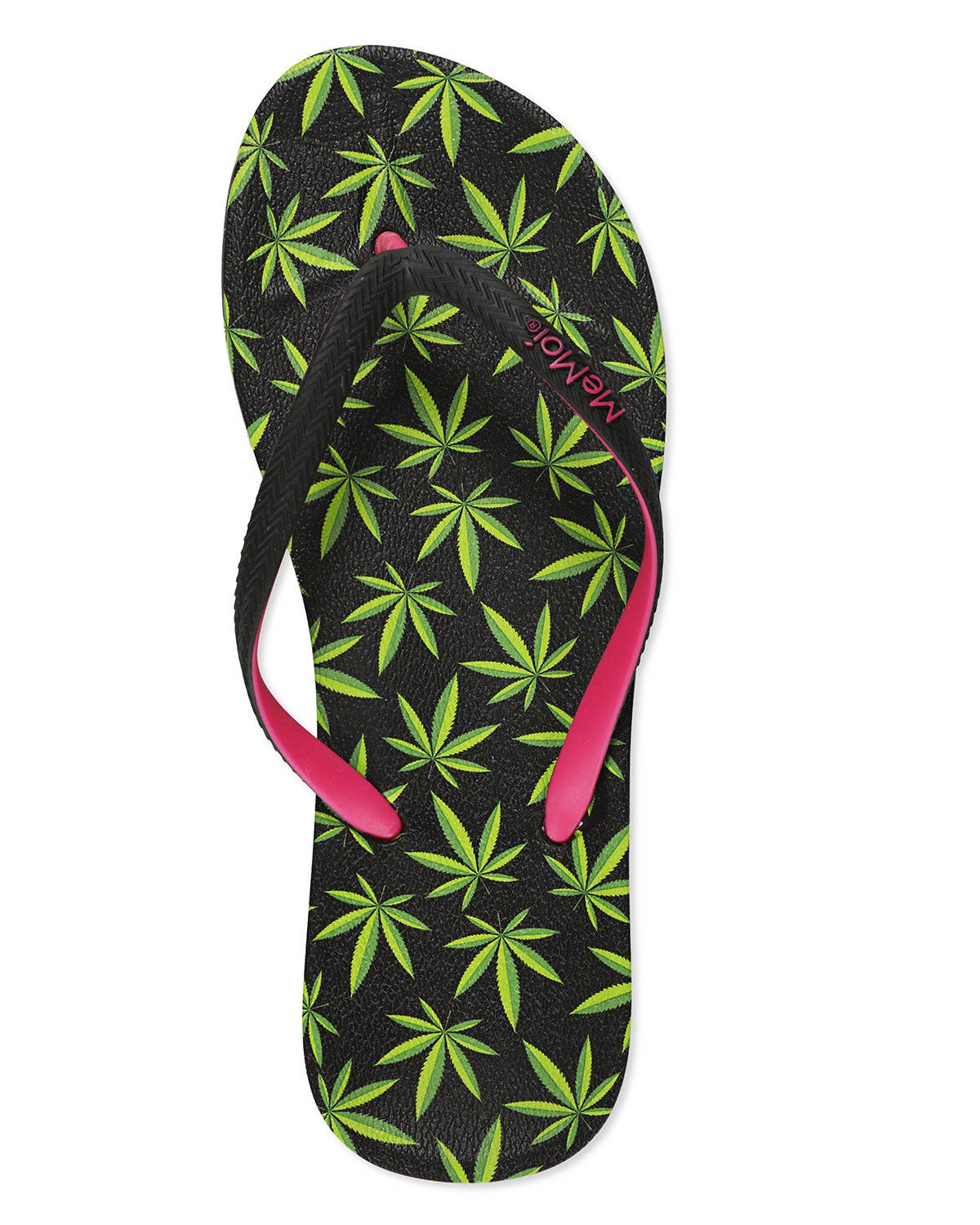 Black Women's Weed Flip Flops & Mesh Bag Set for wholesale on Faire1