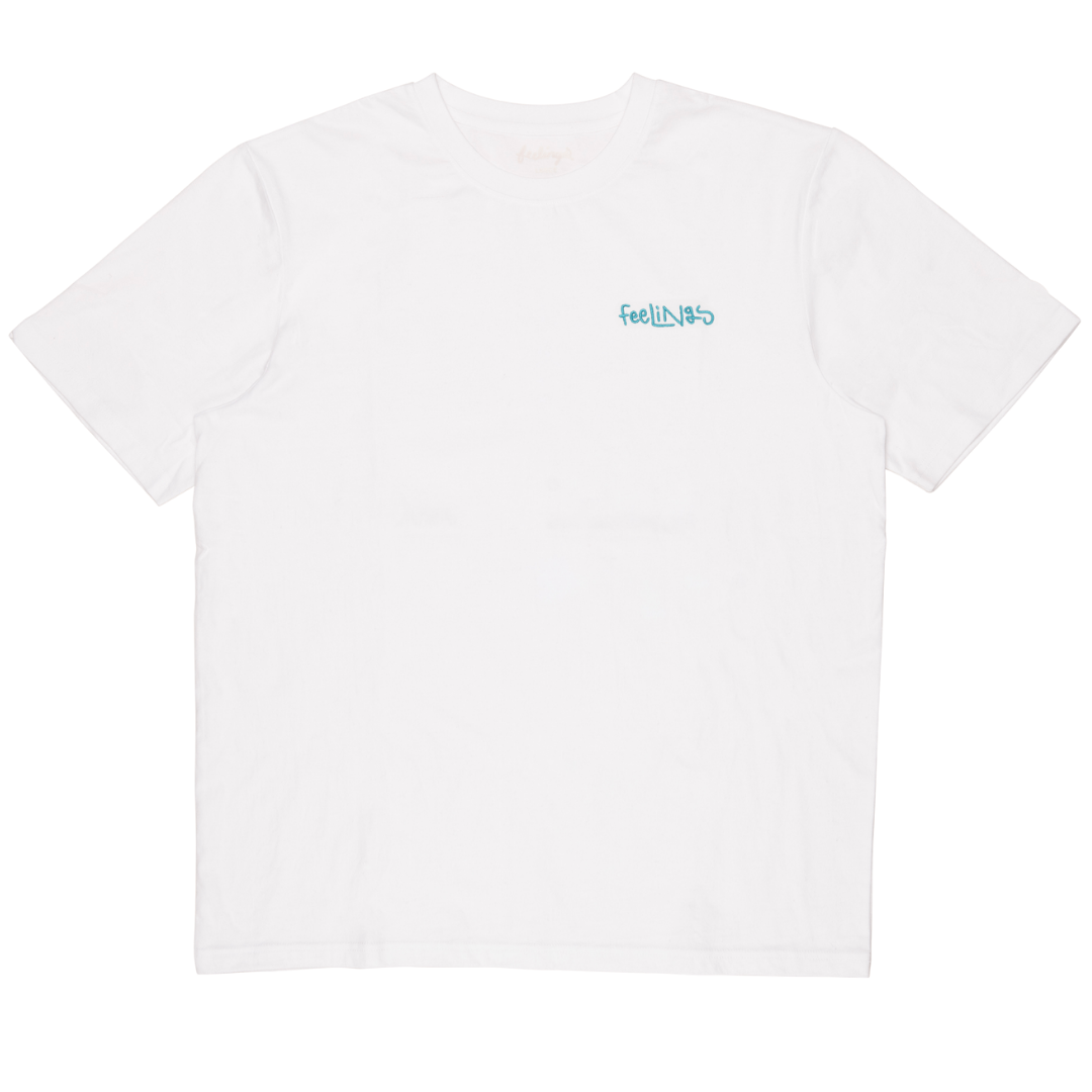 AndFeelings – Engroshandel T-shirt med print - Dame – Flores Kortærmet T-shirt Hvid1