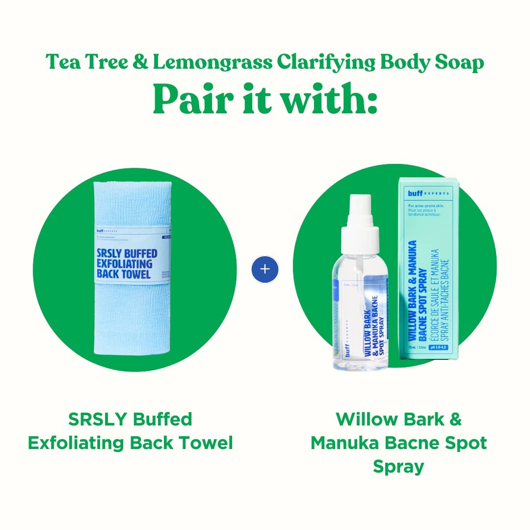 Buff Experts - 🇨🇦 - Wholesale Bar Soap - Tea Tree & Lemongrass Clarifying Body Soap- Treats Body Acne6
