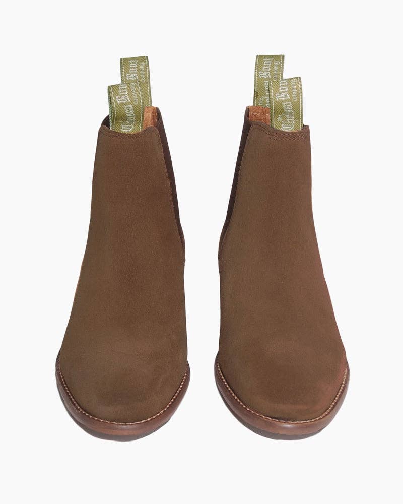 Tan Lt Brown Women's Suede Chelsea Boot for wholesale on Faire3