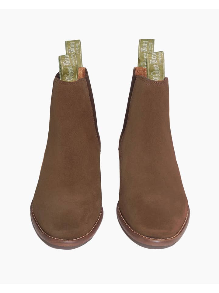 Tan Lt Brown Women's Suede Chelsea Boot for wholesale on Faire3