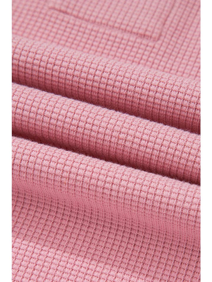 PRETTY BASH - Wholesale Knit Top - Women's - Waffle knit Bishop Sleeve Side Split Top20