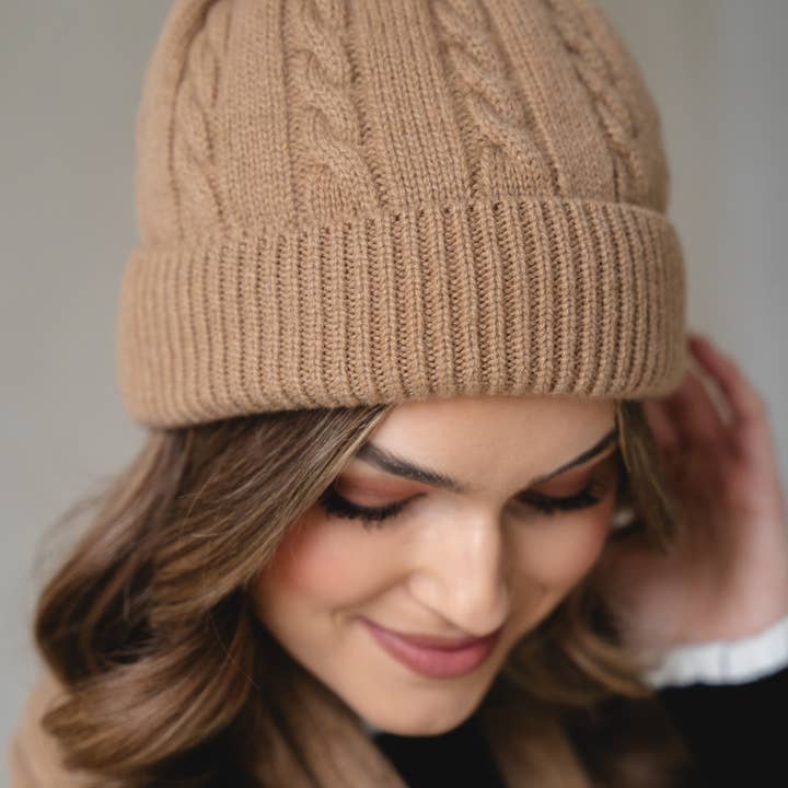 Ander - Wholesale Beanie - Women's - BELLANO Cashmere Blend Knitted Beanie 23