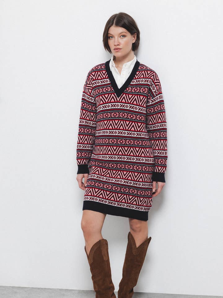 Stickad klänning (430420-47) för wholesale av Lanidor