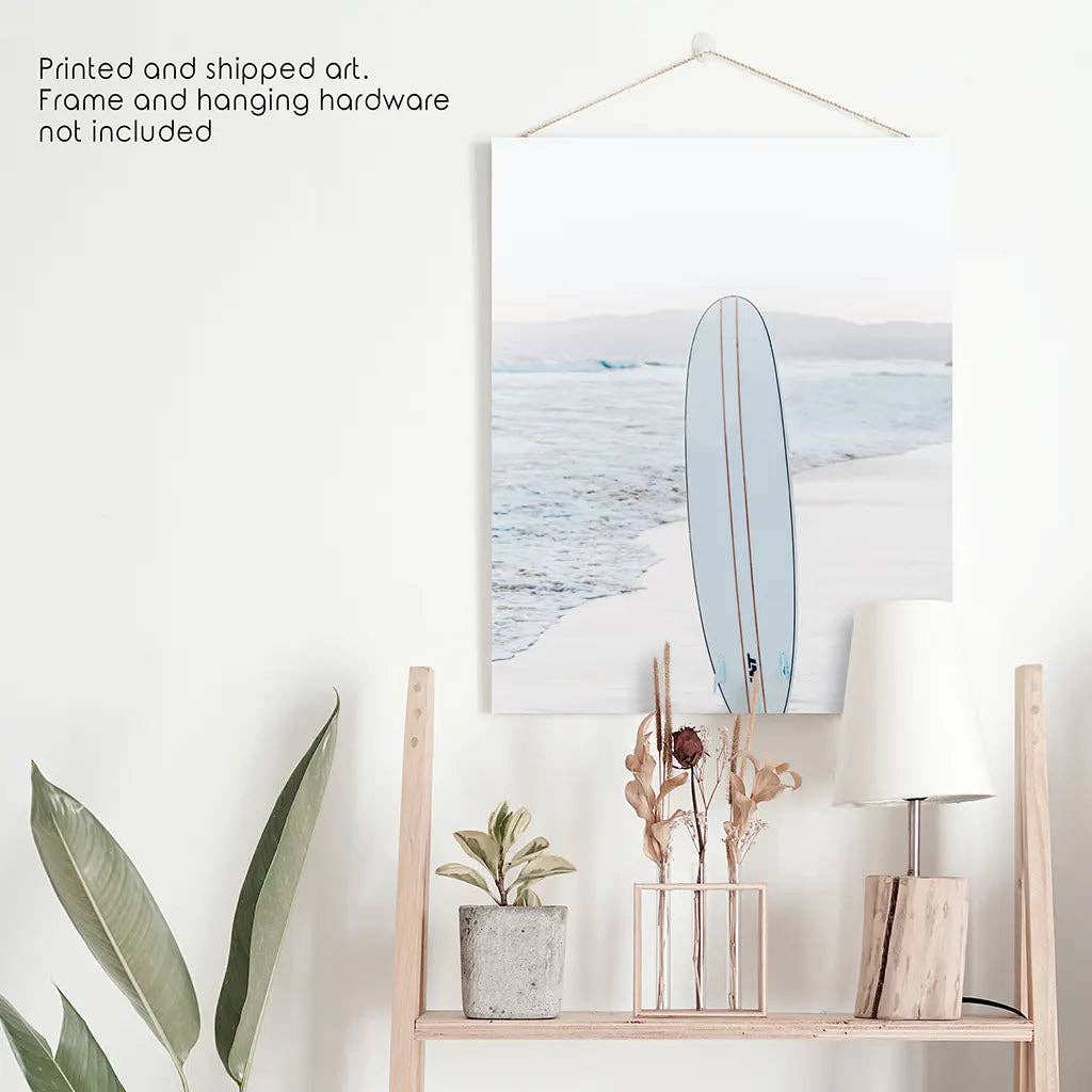 Art Lane - Wholesale Art Print - Blue Surfboard Print. Ocean Beach Wall Art0
