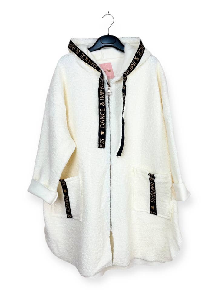 Lucky Nana - Wholesale Coat - Women's - AH 22173 - Boucle Fabric Coat20