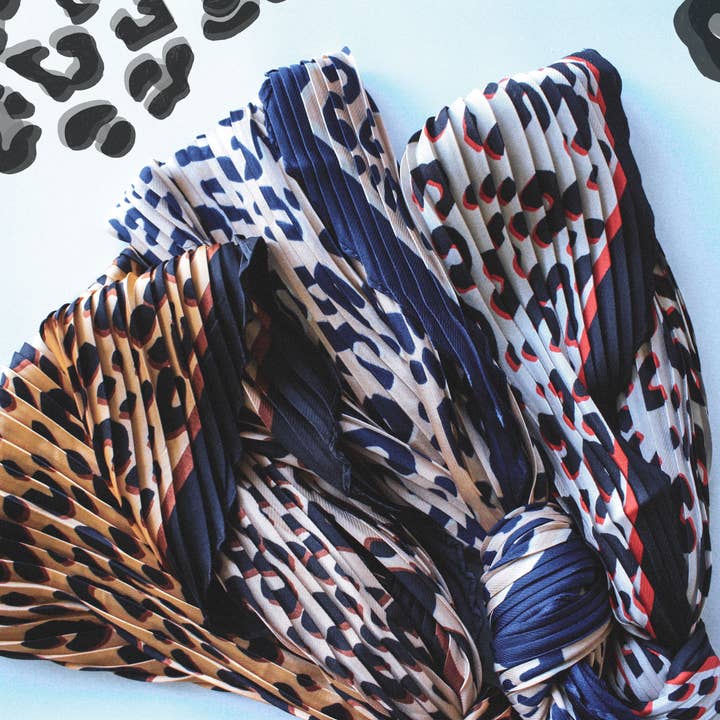Maman Hippie Brand - Vendita all'ingrosso Fascia per capelli - Donna - Head Foulard - Fascia per capelli con turbante leopardato