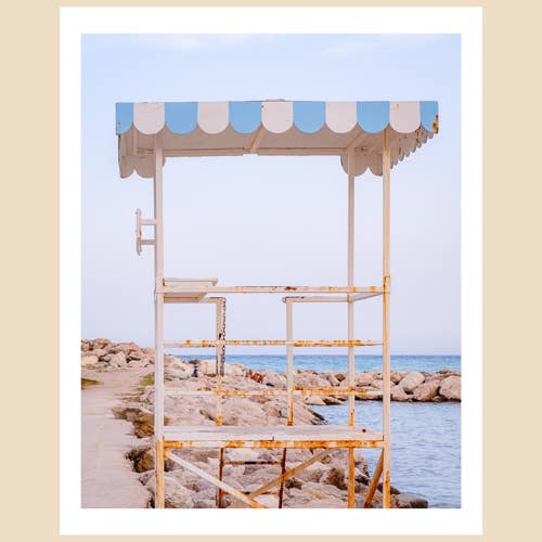 French Riviera kunsttryk (8x10): Den tabte sommer på rivieraen for engroshandel hos Charlotte to Paris