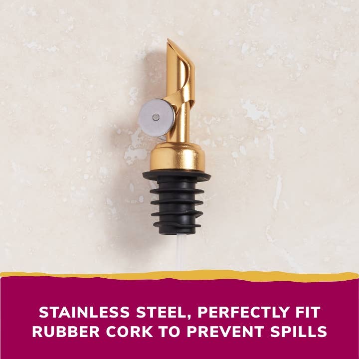 OLIVO AMIGO ---- A TASTE OF SPAIN - Wholesale Oil/Vinegar Dispenser - Stainless Steel Spout0