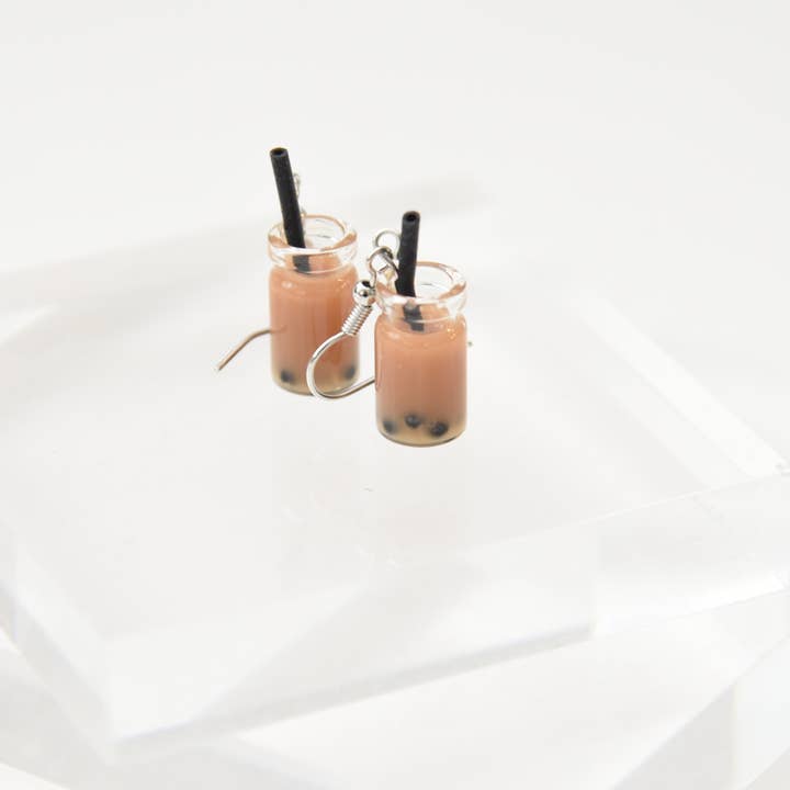 Jar Bubble TEa Earrings for wholesale by Chiffonier