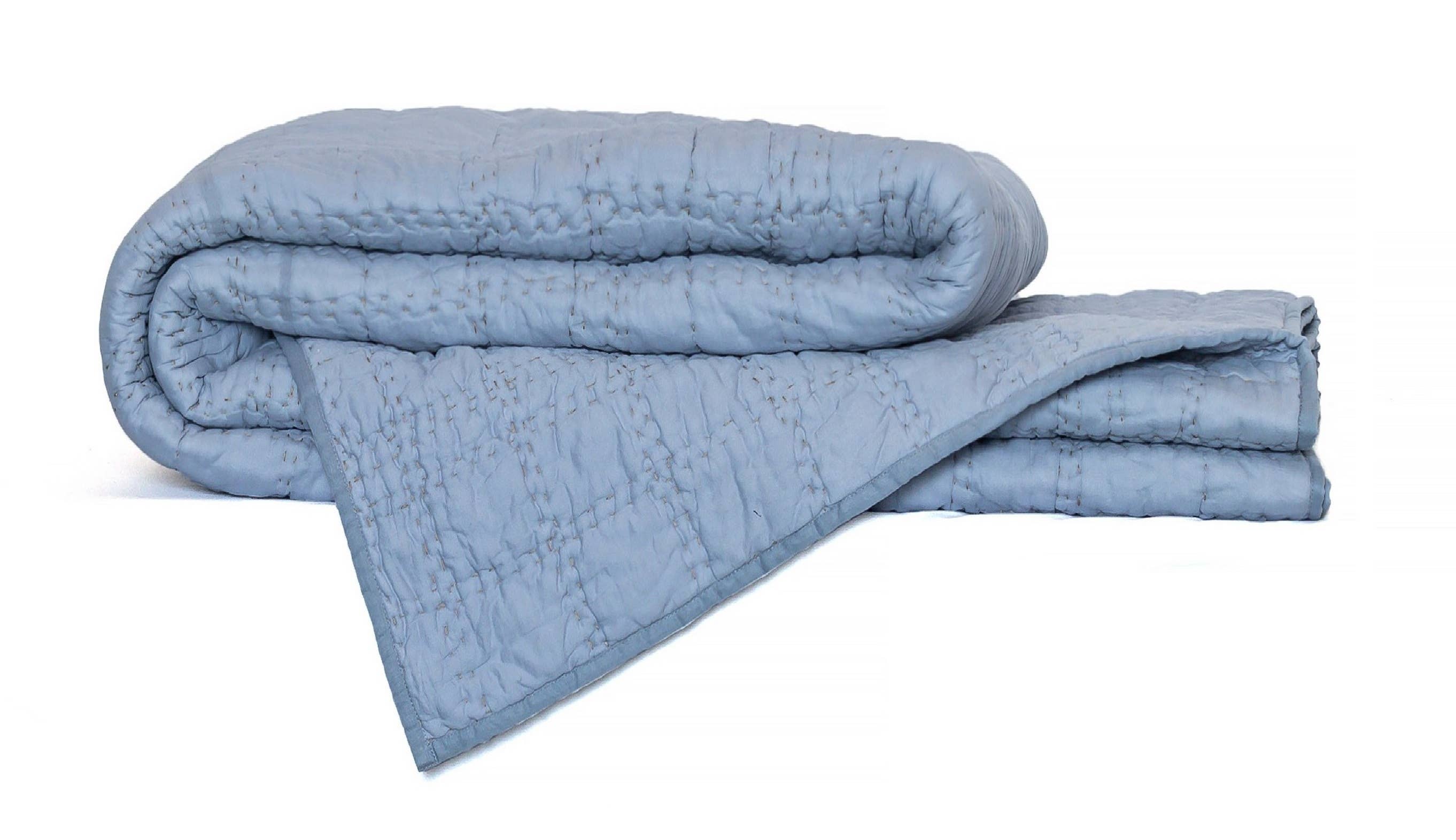 Neem Living - Wholesale Quilt - Check Box Quilt 92"x96"7