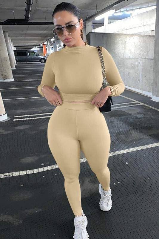 Flarix - Wholesale Top & Skirt Set - Women's - workout shirt and tights set11