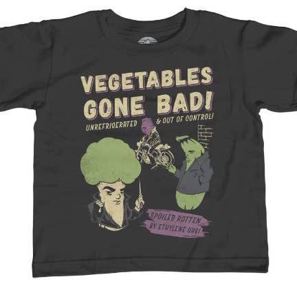 Black Youth Vegetables Gone Bad T-Shirt for wholesale on Faire