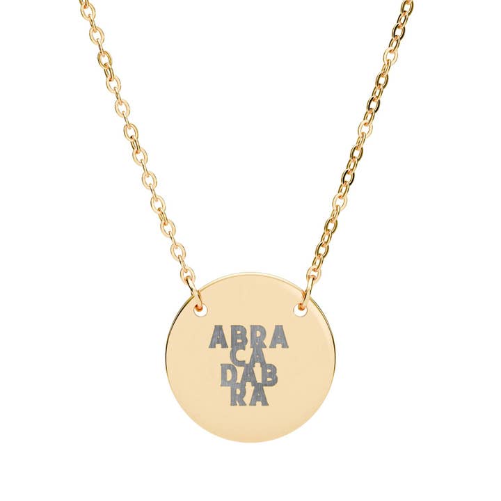 MARA Style - Wholesale Pendant/Charm Necklace - ABRACADABRA Circle Necklace - Manifestation Jewelry3