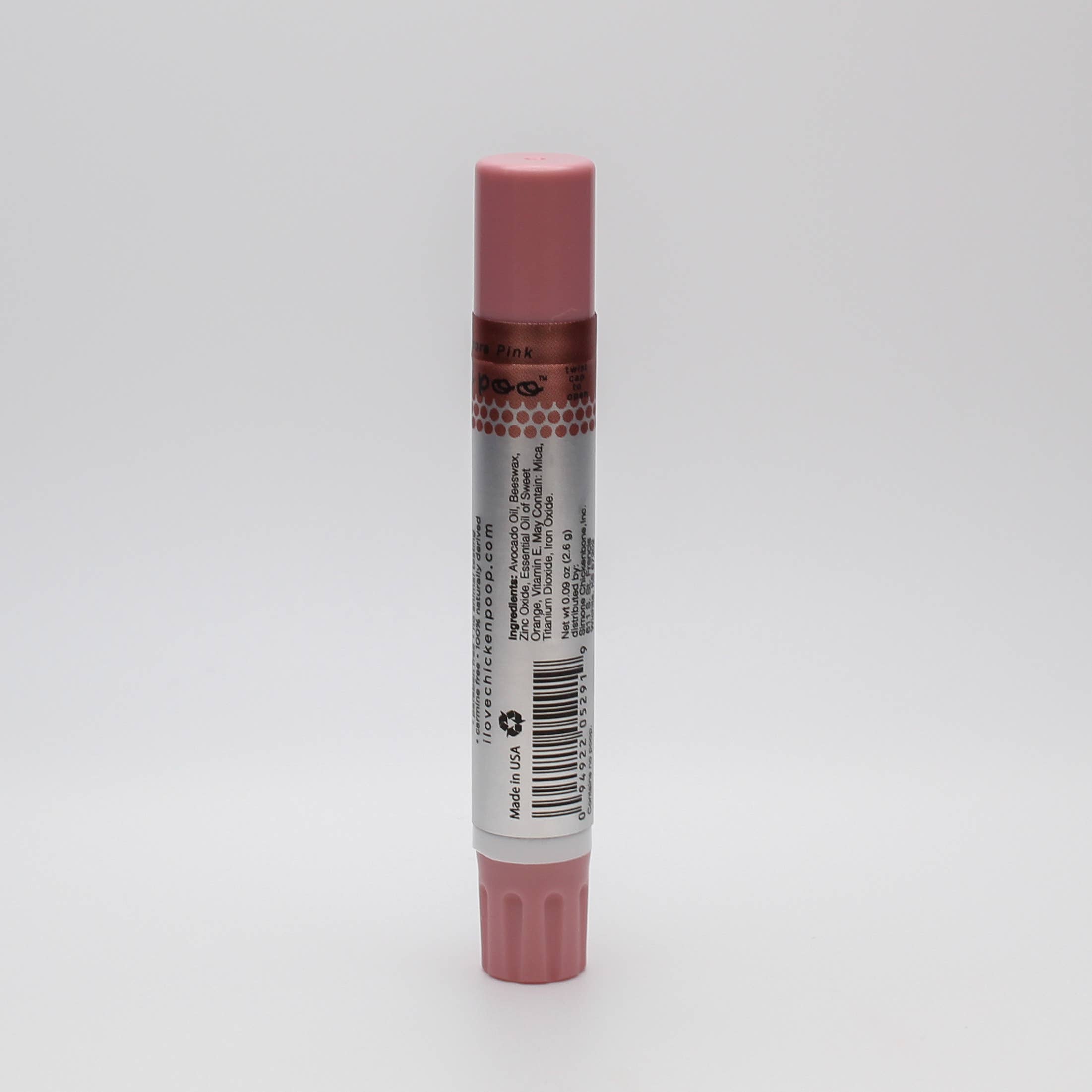 Chicken Poop - Wholesale Lip Balm - La Chick Poo Poo® Shimmer Lip Balm , PINK 12ct. REFILL3