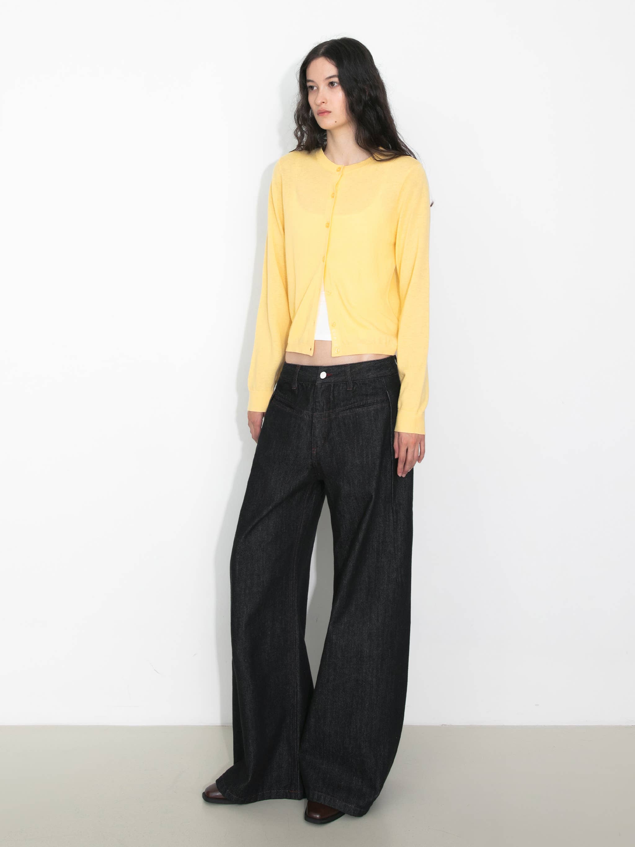 CUBIC – wholesale Cardigan – Women’s – 100% Wool Knit Cardigan with Crew Neck17