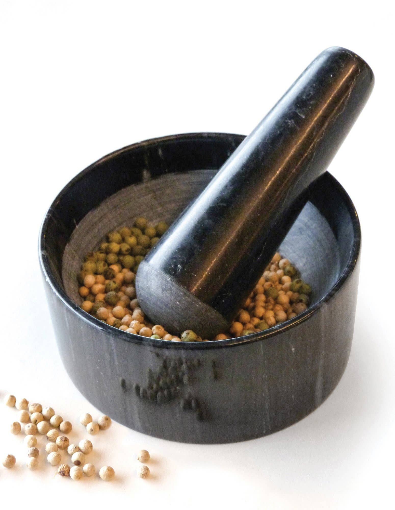 RSVP International - Wholesale Mortar & Pestle - Marble Mortal & Pestle - Black1