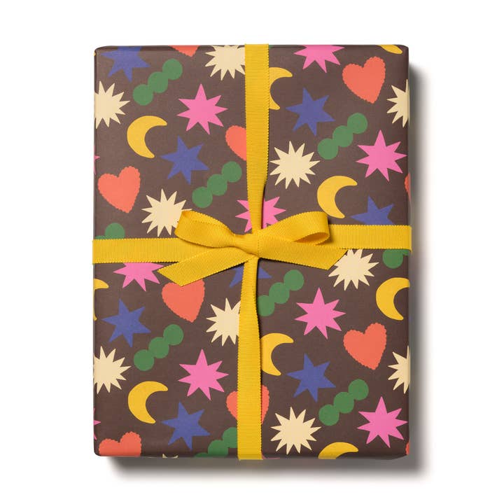 Rainbow Charms wrapping paper for wholesale by Red Cap Cards