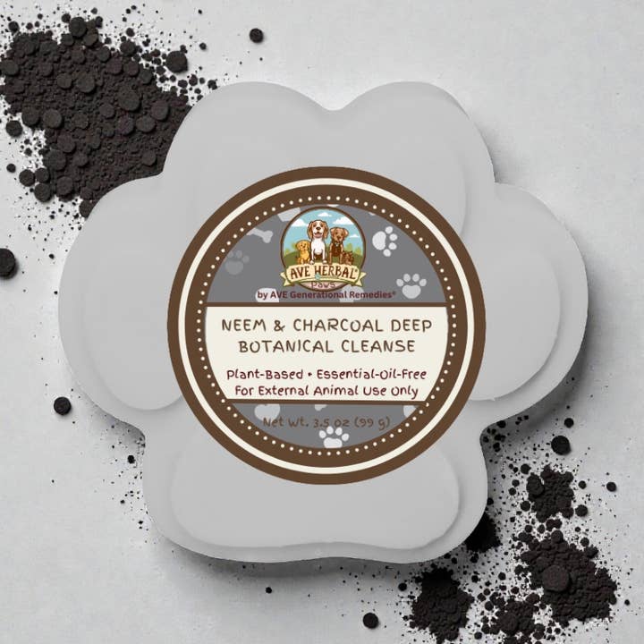 AVE Herbal Paws Neem & Charcoal Soap for wholesale by PureLife Organic Inc