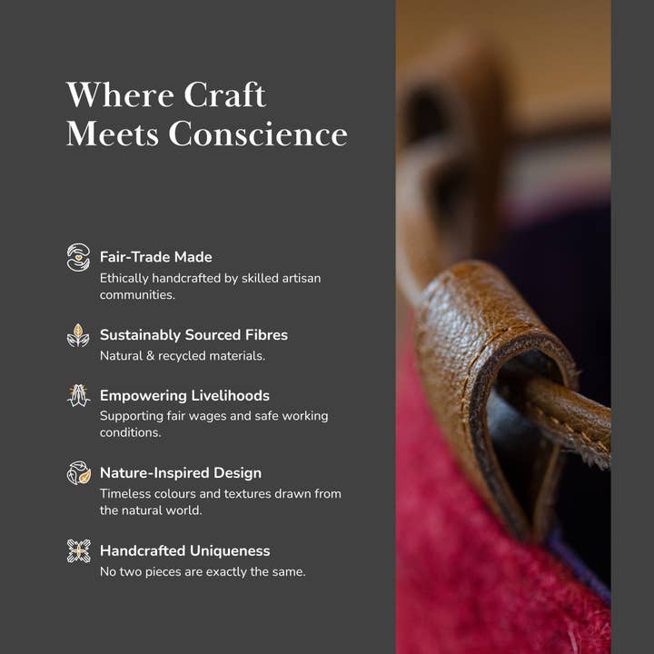 Fibres of Life - Wool & Felt - Wholesale Tote Bag - Women's - The Grab-&-Go Carry All | Felt Wool Tote Bag | Soft Yarn Bag12