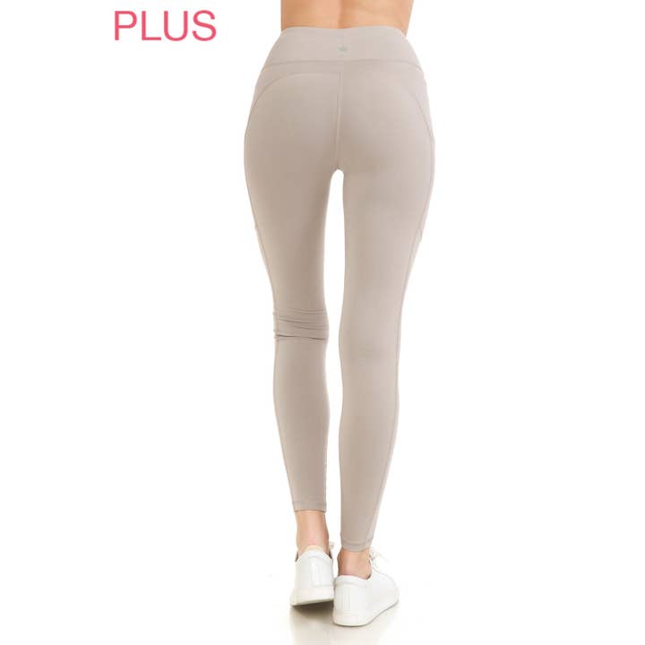 Leggings Depot - Wholesale Athletic/Lounge Leggings - Women's - Plus Size Premium High Waist Solid Activewear Leggings12