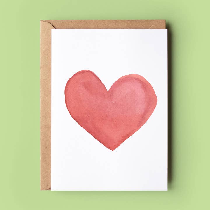 Heart Notelet for wholesale by Wonky Cards