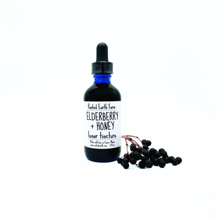 Rooted Earth Farm + Apothecary - Wholesale Tincture - Elderberry + Honey Tincture - 2 Size Options4