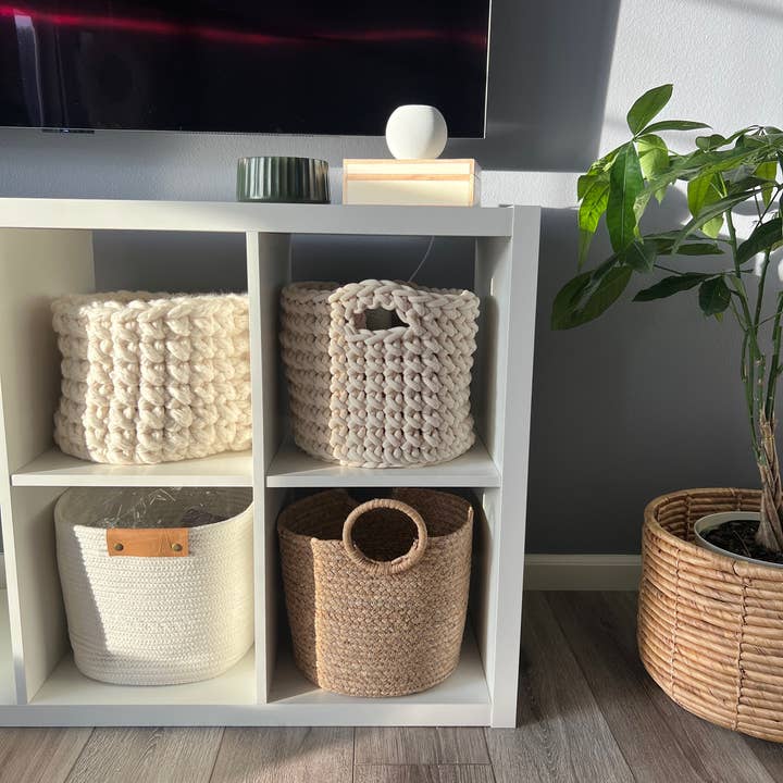 Meraki Handmade Collective – Engroshandel Kurv – Bomuld hæklet kurv