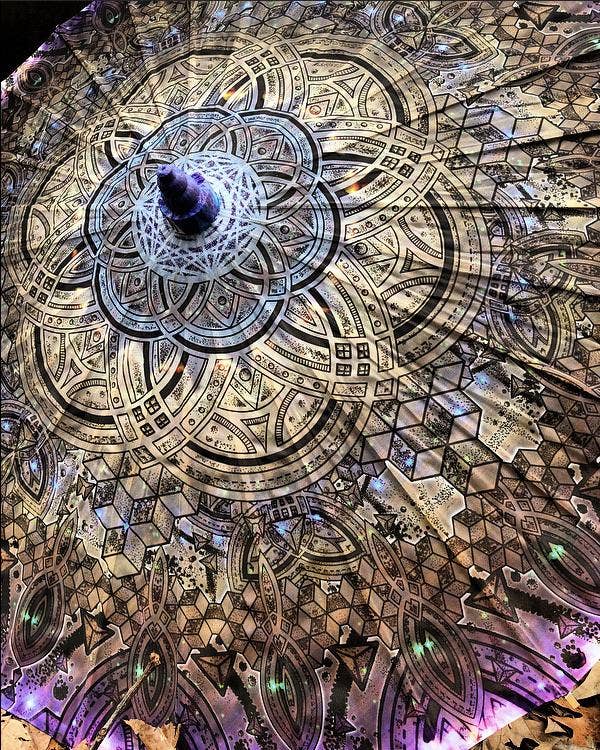 Enlighten – Großhandel Regenschirm – Unisex – Botanische Allwissenheit Parasol3