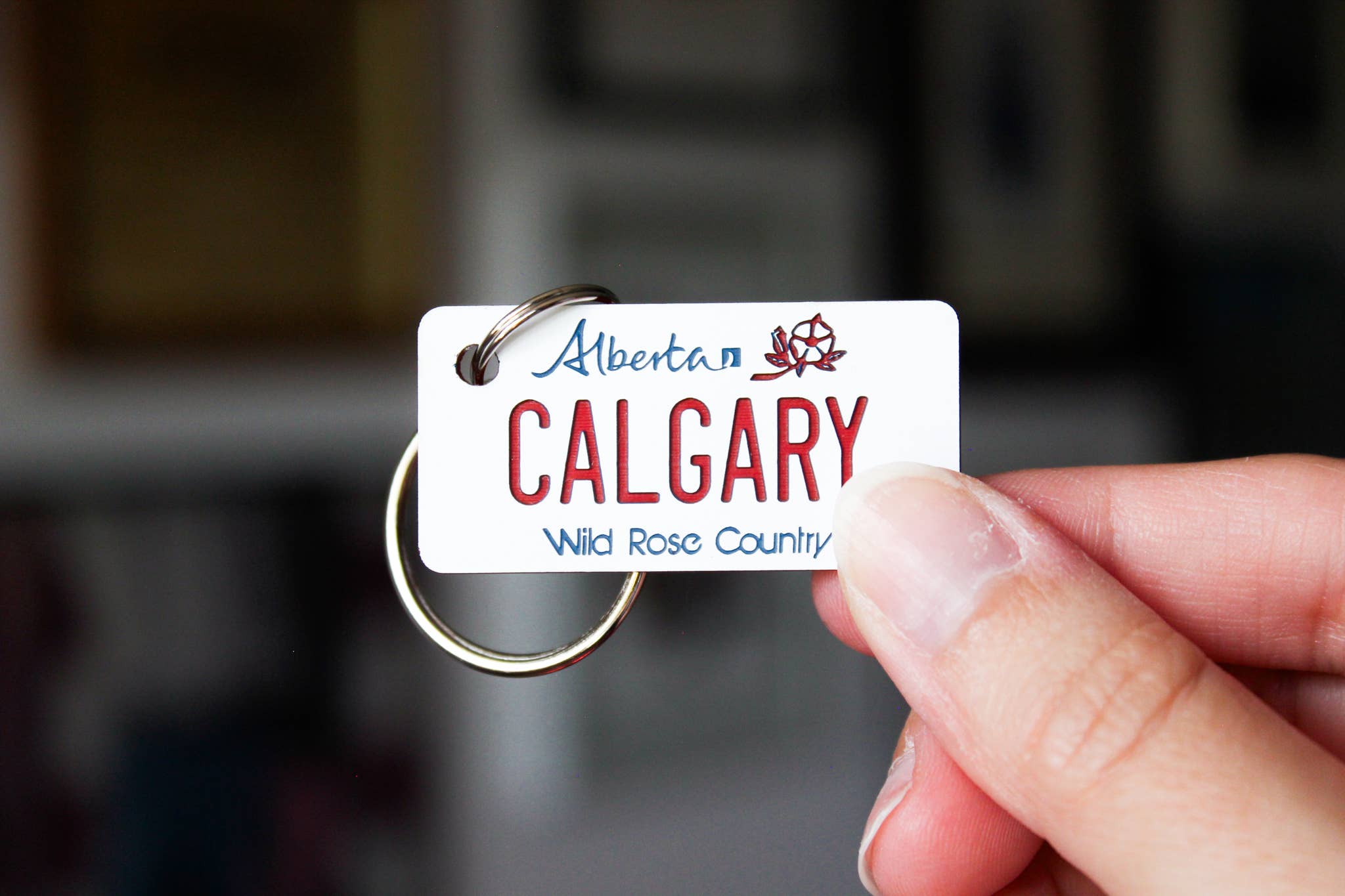 The Laundry Room Shop - Wholesale Keychain - Unisex - Customizable Engraved Plastic Keychain - Alberta4