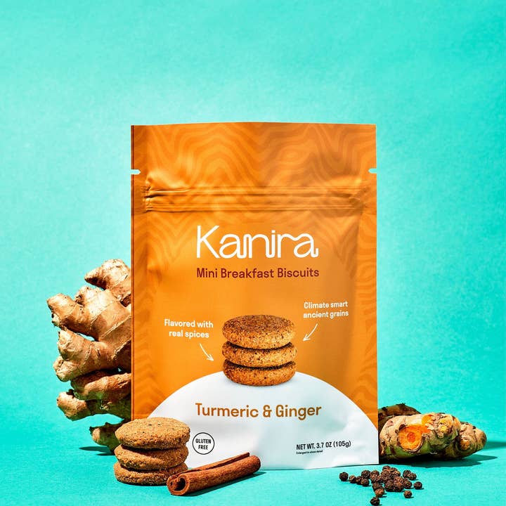Kanira - Wholesale Cookie - Turmeric & Ginger Breakfast Biscuits - High Fiber Snacks2