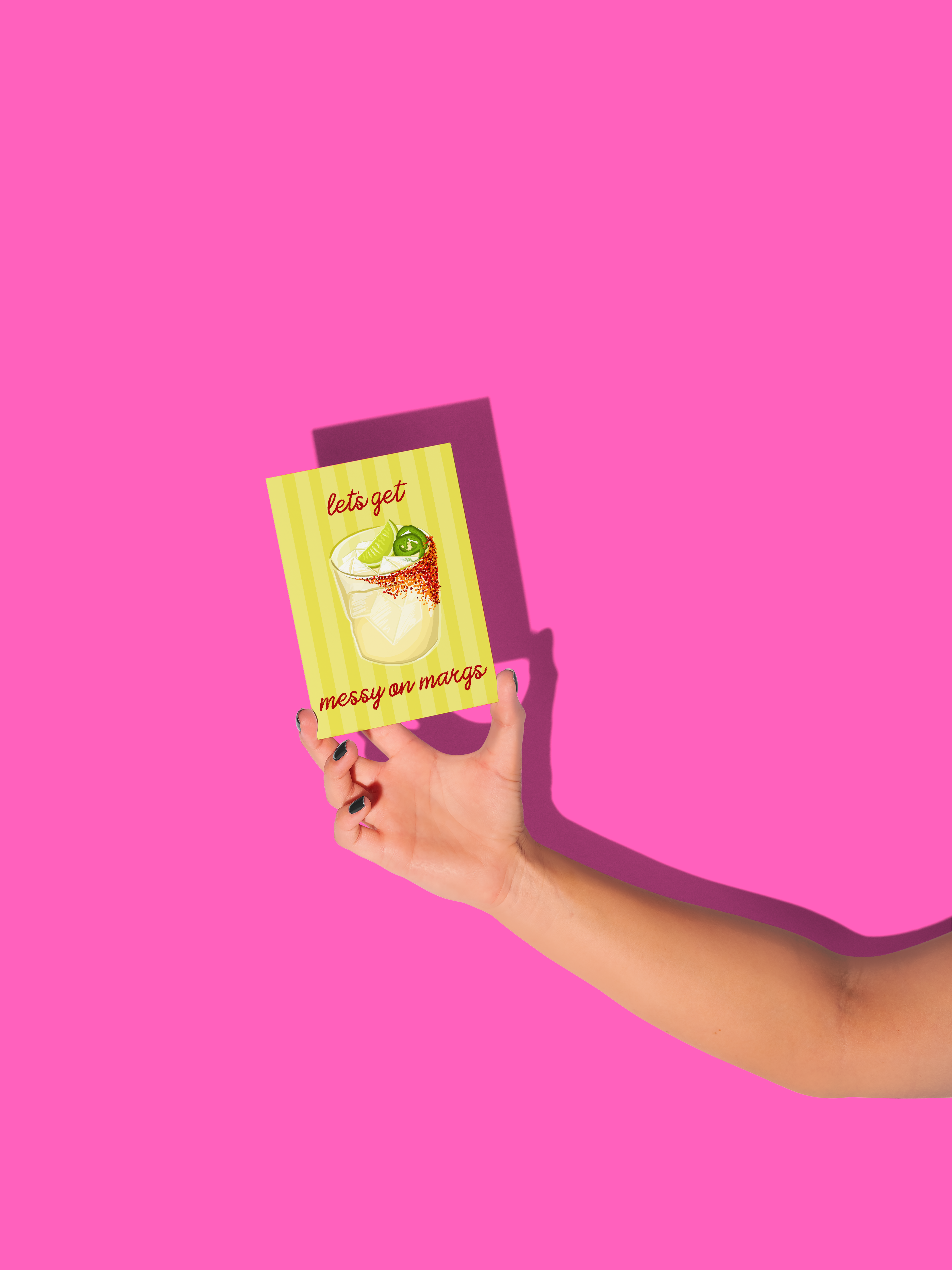 by Rosybum - Wholesale Birthday card - Let's Get Messy On Margs Birthday Card - Spicy Margarita1