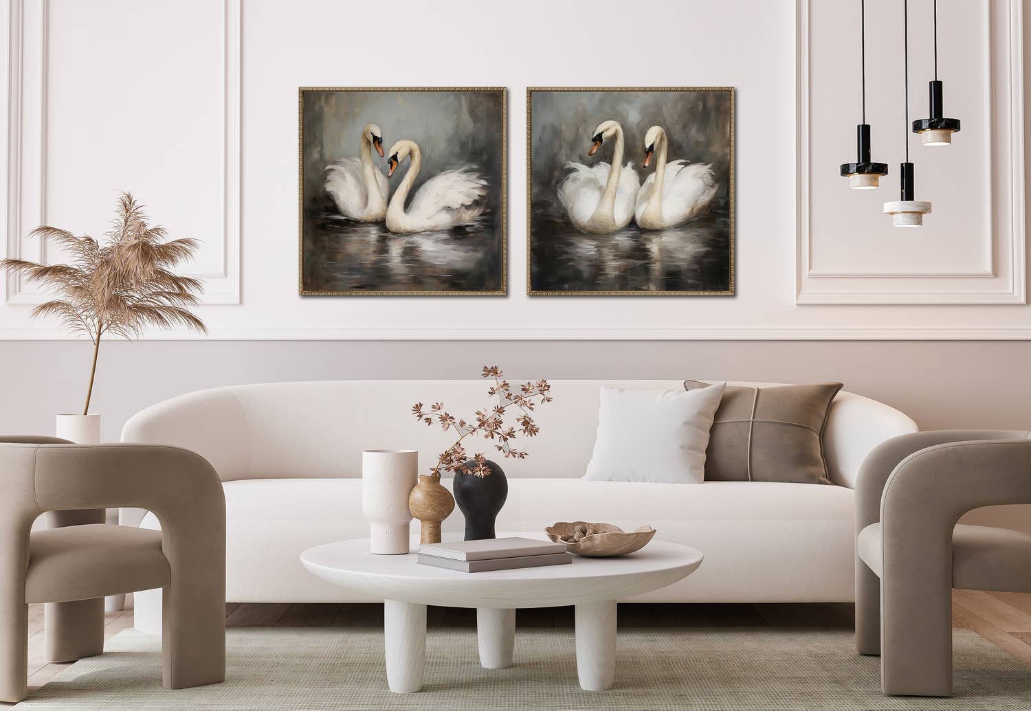 Streamline Art - Vente Décoration murale - Art mural sur toile Ballet des cygnes II1